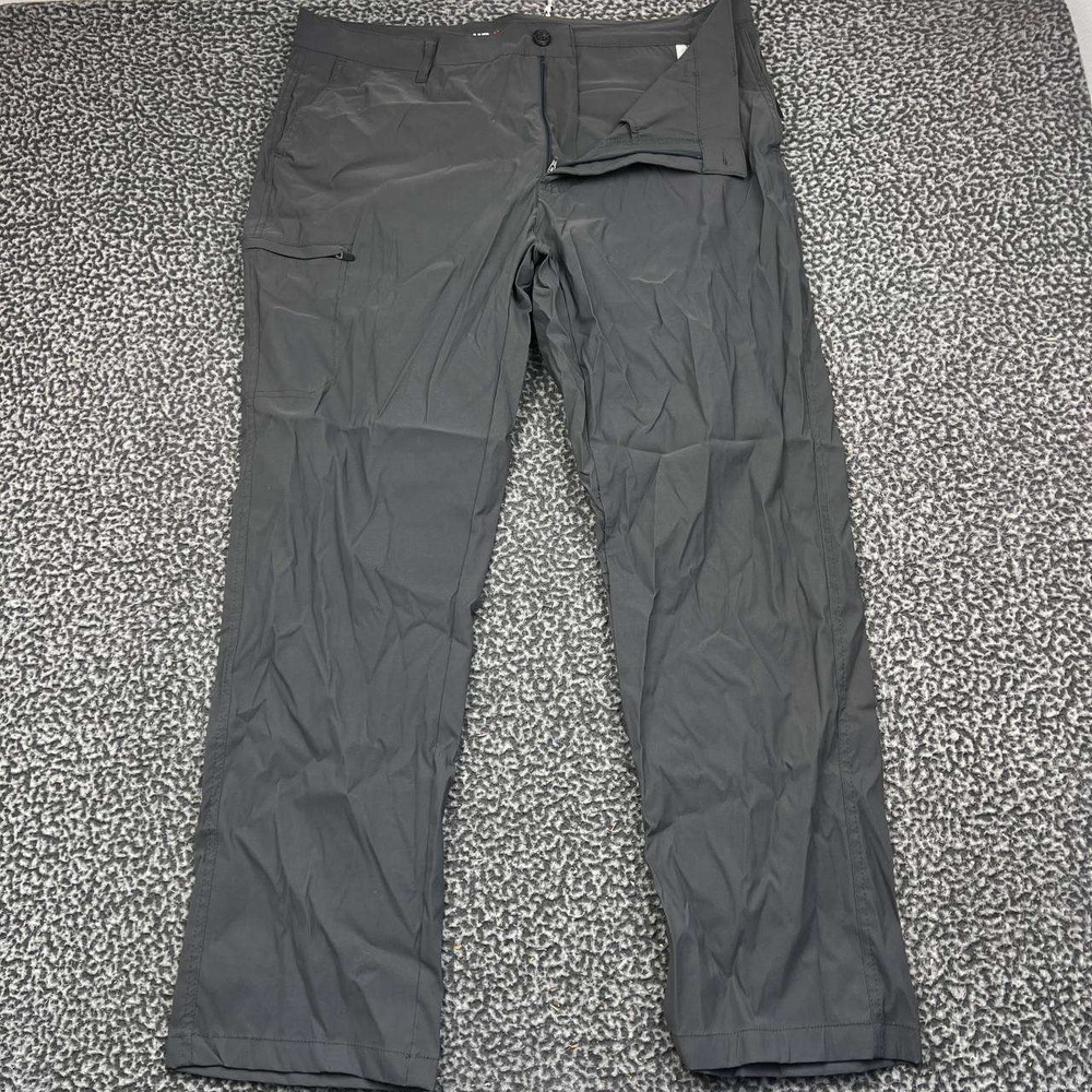 Unionbay UB Active Travel Pants Men 40x32 Gray Cargo Hiking Pocket New